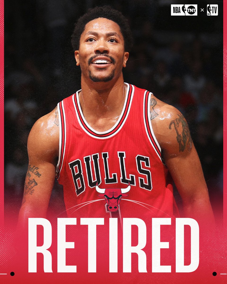 NBATV's tweet photo. Congrats on an iconic career, @drose 👏 

🌹🌹🌹 https://t.co/R2UfcqYzEi