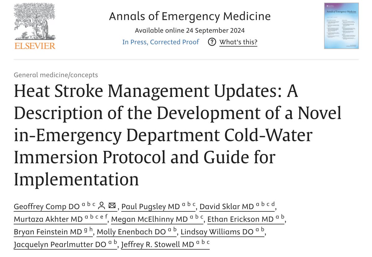 🚨 Thrilled to share our recent work in Annals of Emergency Medicine! 🚨

I'm beyond grateful to be a member of this incredible group and for their dedication and colaboration throughout this project!

DOI: 10.1016/j.annemergmed.2024.07.013