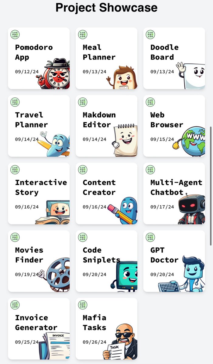 My big bro <a href="/thatsaasdude/">Mike</a> built 14 apps in 2 weeks.

I’ve seen these as standalone products from bros who think theirs is gnna make it.

Spoiler: they’re ngmi
Join big bro #Lucky100 or Sponsor him:
lucky100challenge.com