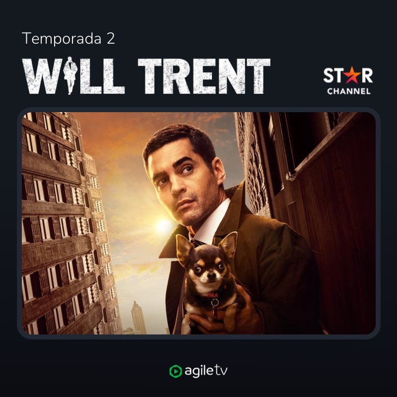 🚨 ¡Will Trent está de vuelta en #Starchannel! 🚨

Segunda temporada con nuevos casos y más emoción junto a su fiel perrita Betty 🐕🔍. 

Prepárate para lo inesperado en el Departamento de Investigación de Georgia. 🔥

👀 Míralo en los Destacados de Agile TV.

¡No te lo pierdas!