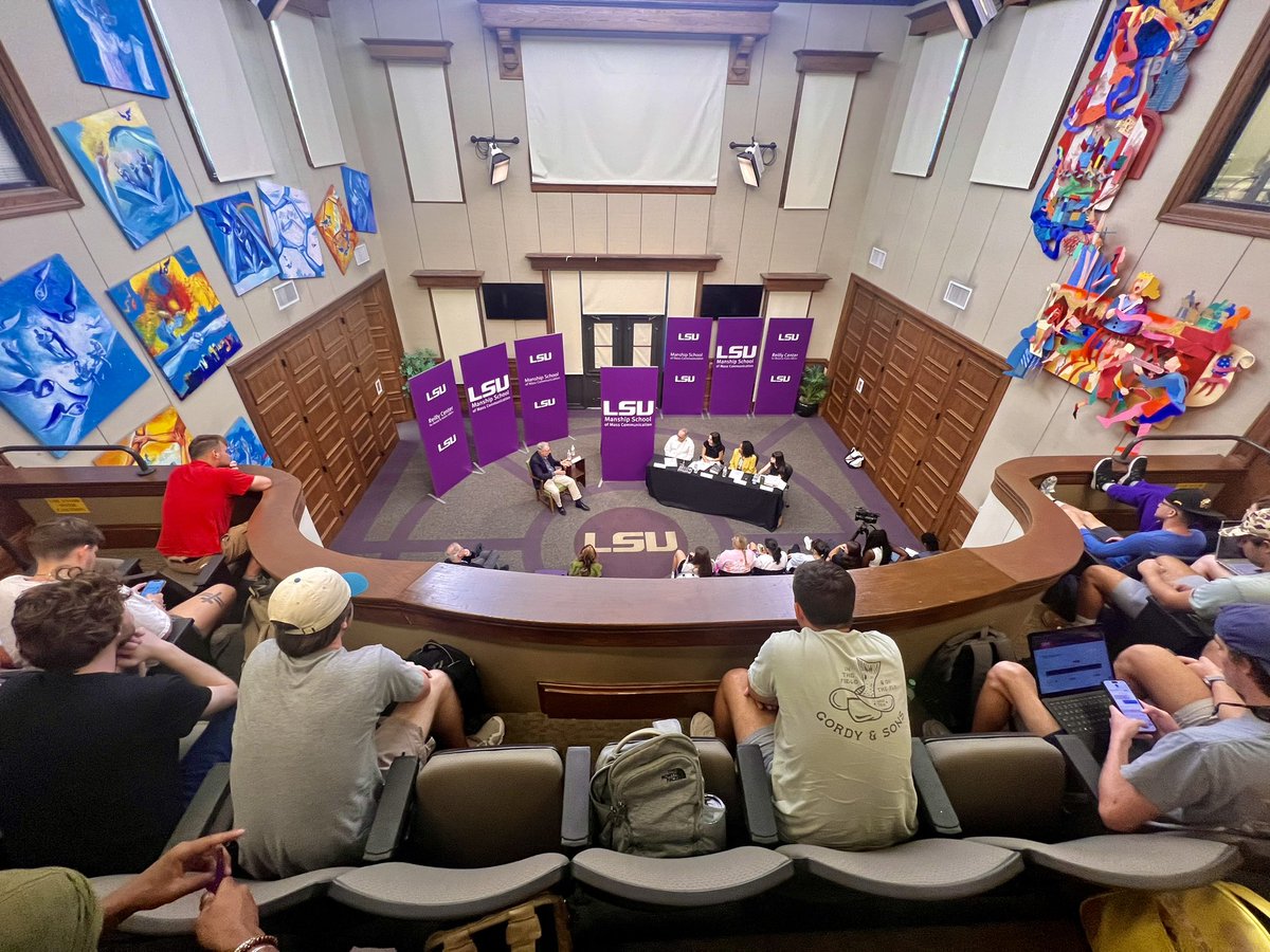 Former <a href="/washingtonpost/">The Washington Post</a> and <a href="/BostonGlobe/">The Boston Globe</a> editor Marty Baron addresses the <a href="/ManshipSchool/">LSU Manship School of Mass Communication</a> on the practice of journalism: “A genuine journalist is someone who is willing to destroy his own opinion for fact.” <a href="/LSU/">LSU</a>