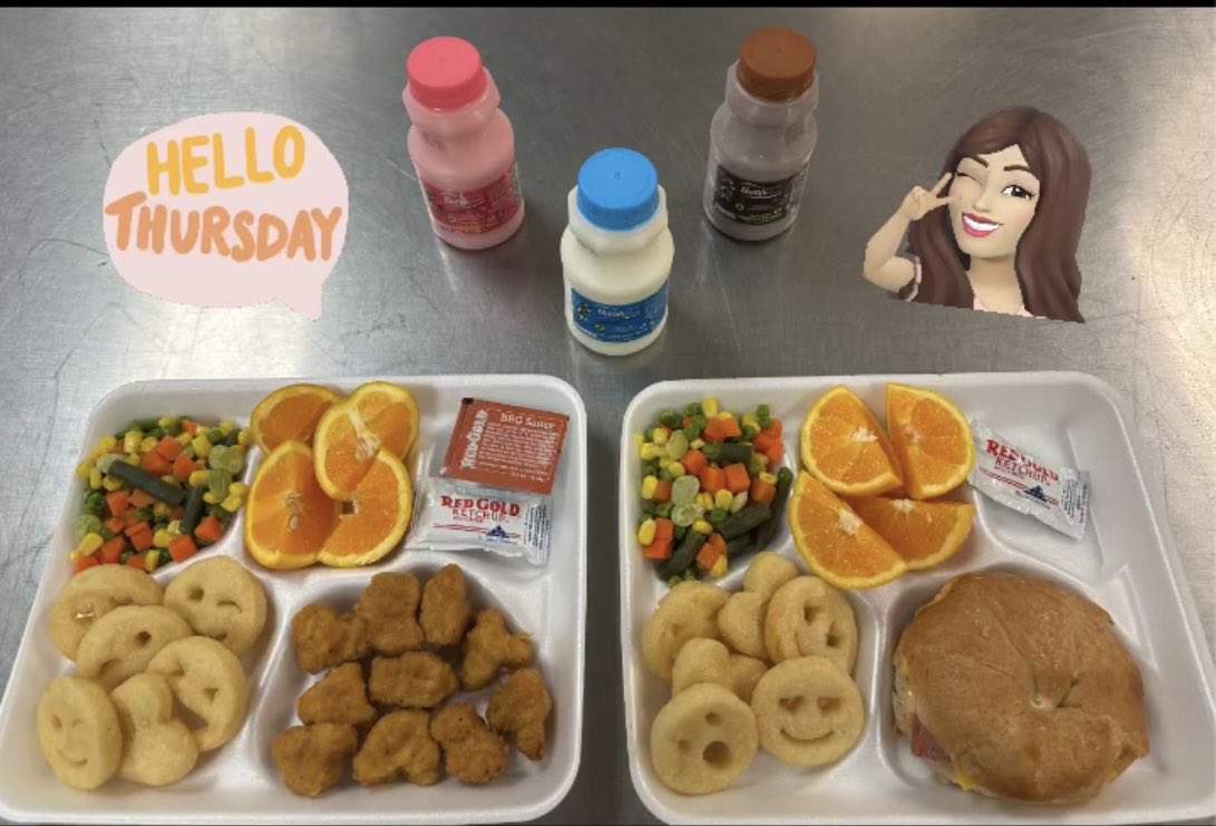 Hi 👋🏻 Knights!! 💁🏻‍♀️ Today’s Menu: Popcorn Chicken 🍗, BBQ Cup or Hot Ham &amp; Cheese Croissant 🥐 both with Emoji 😉Fries, Ketchup, Mixed Vegetables 🥗, Fresh Orange 🍊 and Variety of Milk 🥛💗👍🏻 #ALLIN <a href="/SocorroISD/">Socorro ISD</a> <a href="/Ituarte_ES/">Sgt. Roberto Ituarte Elementary</a> <a href="/JonFlores_EP/">𝗝𝗼𝗻 𝗙𝗹𝗼𝗿𝗲𝘀</a> <a href="/Ljuarez_IES/">Laura Juarez</a>