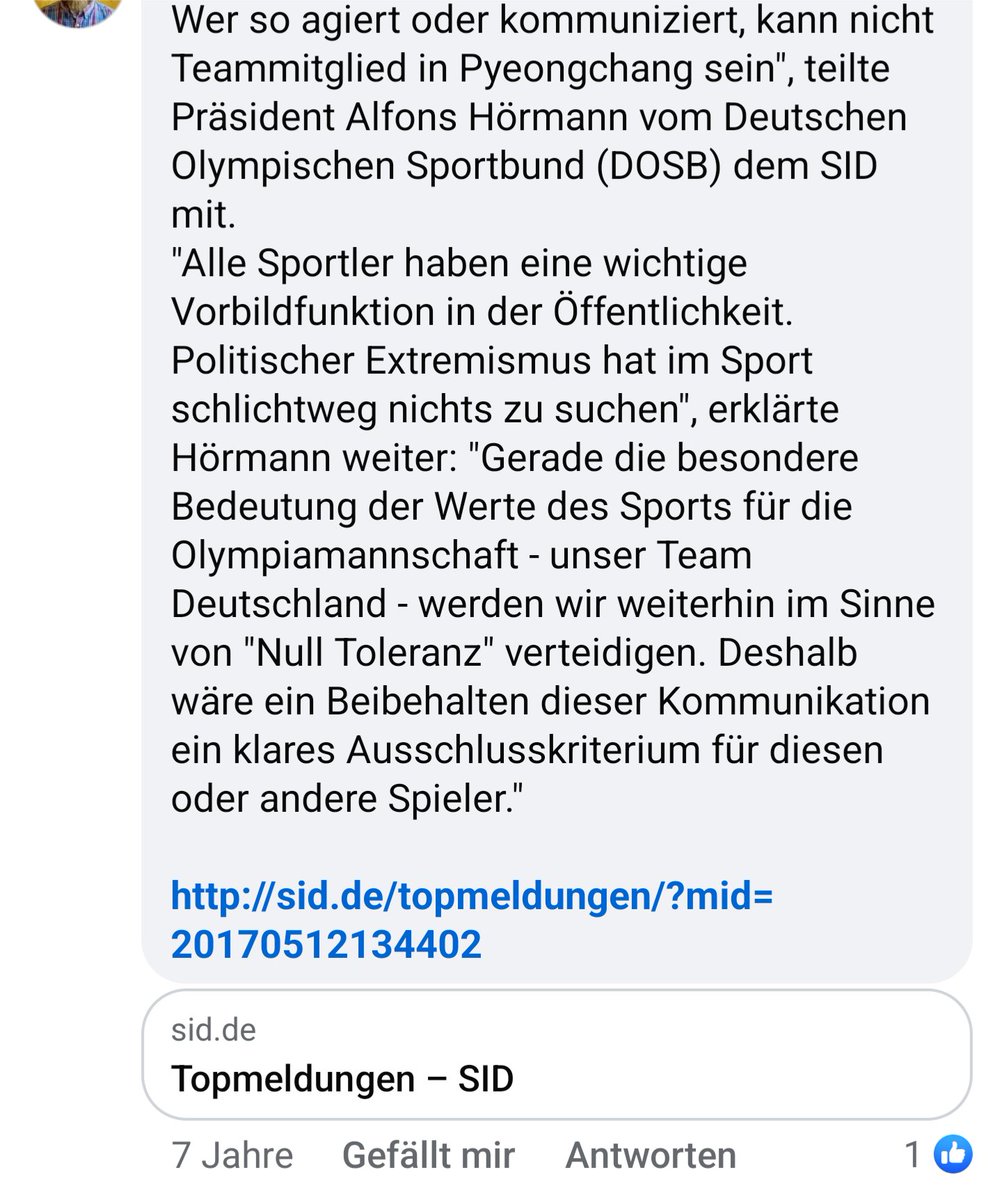 Wally44's tweet photo. Für Frankfurt und die #DEL reicht es noch.
Die haben anscheinend keinen Wertekompass.

Evtl. sollte man sich beim Deutschen Olympischen Sportbund mal eine Scheibe abschneiden! 

#NullToleranz #Greiss https://t.co/nahzEVWZTP