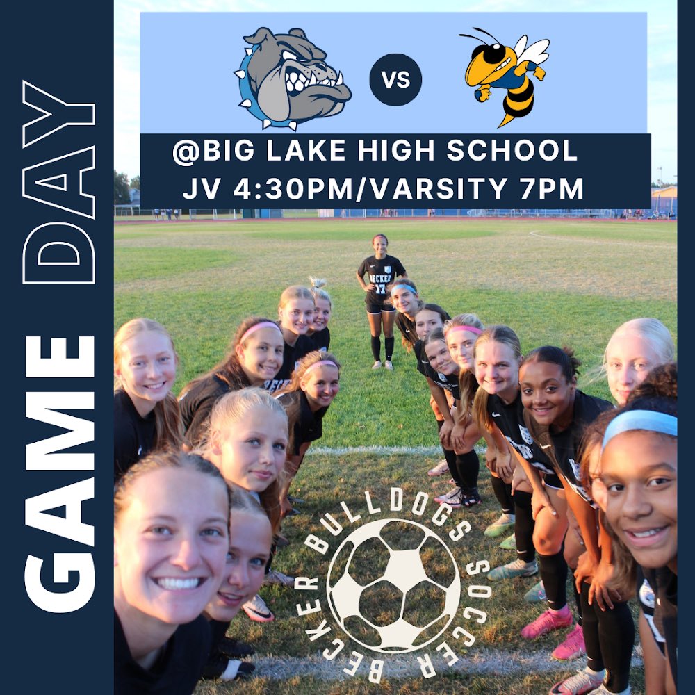 Looking forward to a great night of Double Header Soccer in Big Lake! 
Boys ⚽️ Varsity @ 5pm and Girls ⚽️ at 7pm.