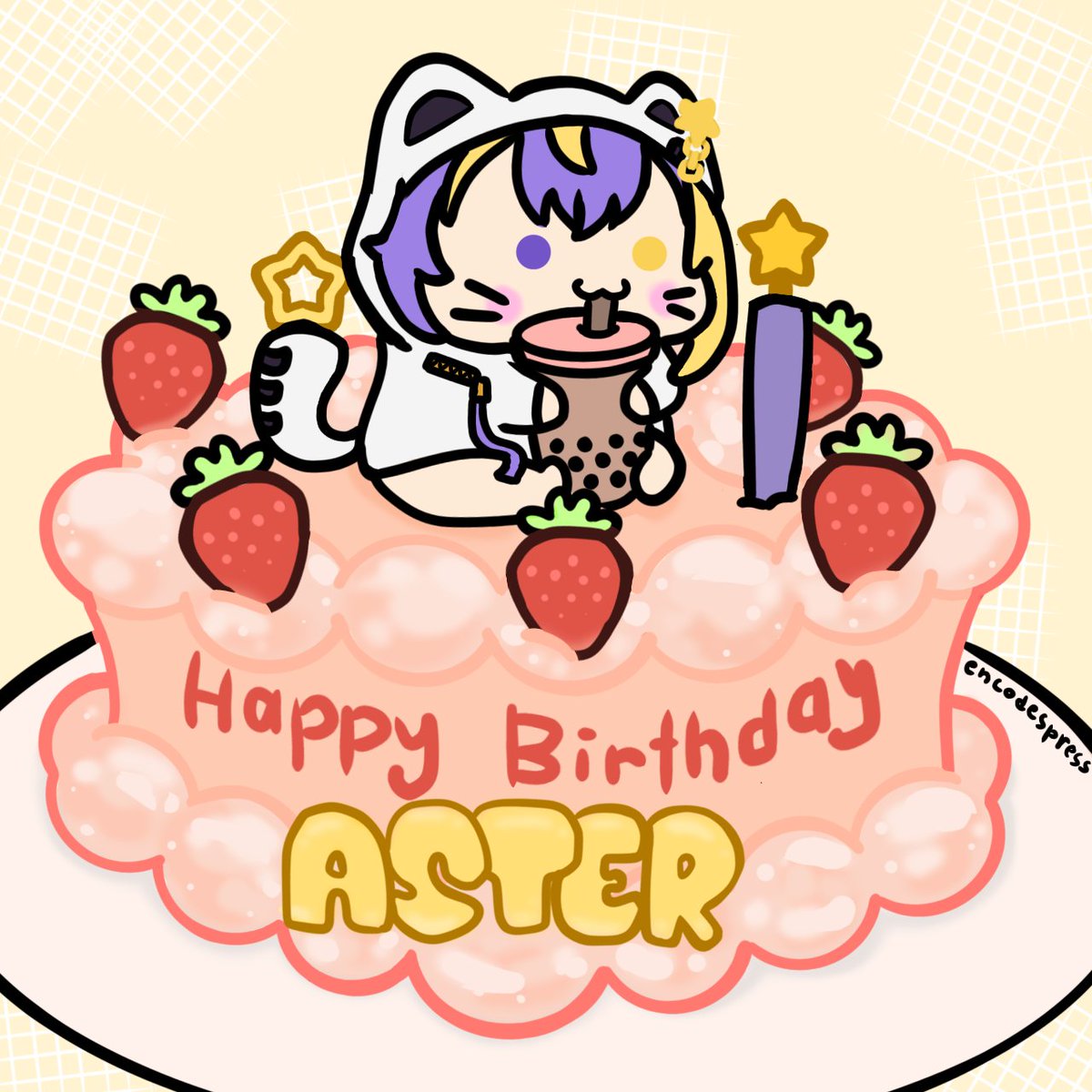encodespress's tweet photo. Happy Birthday Aster! 🎂🎉
#AsterBDAY2024 #Arcadiart #AsterArcadia https://t.co/yy9DiqDgJZ