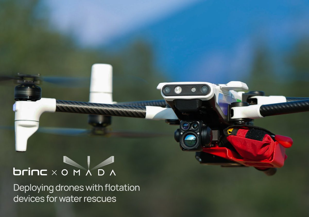 BRINC and OMADA Group have partnered to redefine water rescue and enhance public safety operations by enabling the deployment of Emergency Flotation Devices (EFDs) via DFR tech within 70 seconds.

brincdrones.com/news/brinc-and…