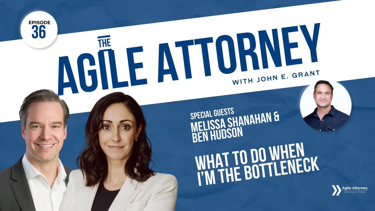 🚀 Law firm owners: Learn how Kanban can transform your practice!

-Eliminate bottlenecks
-Improve workflow
-Make smarter hiring decisions

Featuring MelissaShanahan &amp; Ben Hudson
Listen now: agileattorney.com/36
#LegalTech #LawFirmManagement
