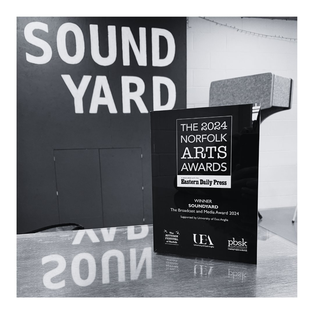 Some very exciting news! We are thrilled to have won a Norfolk Arts Award in The Broadcast and Media category.

It's a public vote, so a huge thank you to everyone who voted. 

Thanks also to the <a href="/Nfk_ArtsAwards/">Norfolk Arts Awards</a> and to award sponsors <a href="/uniofeastanglia/">UEA</a>
