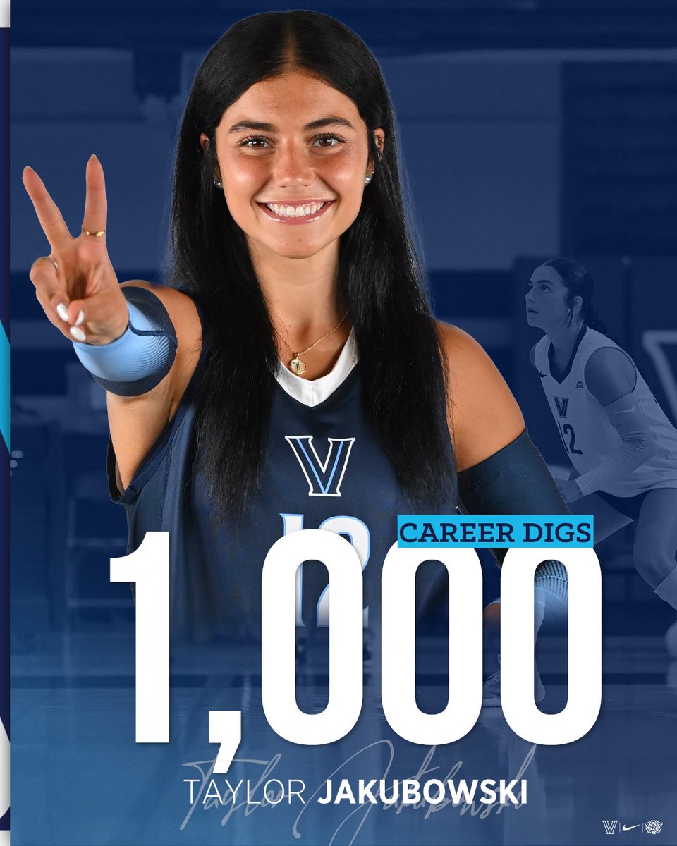 Taylor Jakubowski reached 1000 digs in her career last week ✌️

#GoNova