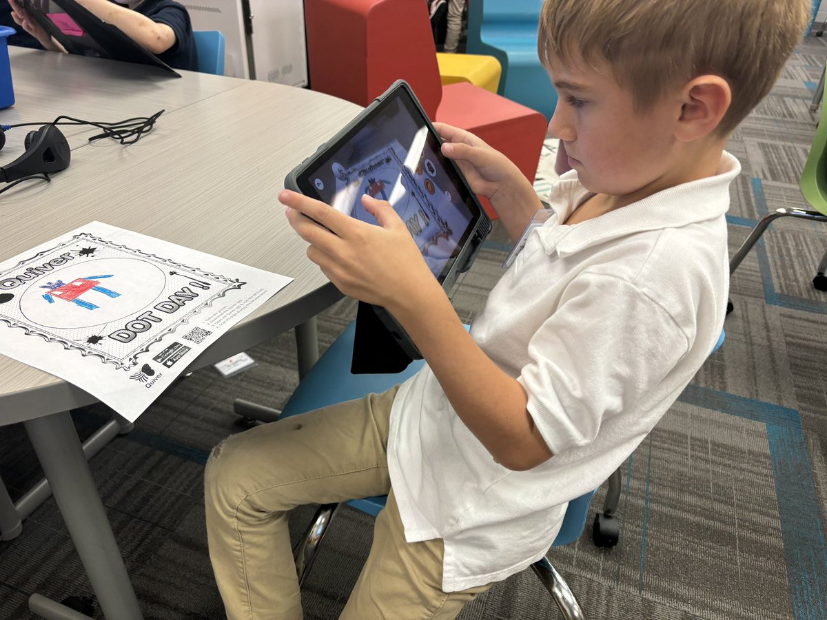 Collier Collaboration Lab (@colliercollabr8) on Twitter photo 2nd graders in Ms. McDonald’s class were amazed when they created their own augmented reality dots in honor of International Dot Day. <a href="/quivervision/">QuiverVision</a> <a href="/CollierES/">Collier Elementary</a> #BeeTheImpact #TeamMCPSS #growingGREATNESS 2nd graders in Ms. McDonald’s class were amazed when they created their own augmented reality dots in honor of International Dot Day. <a href="/quivervision/">QuiverVision</a> <a href="/CollierES/">Collier Elementary</a> #BeeTheImpact #TeamMCPSS #growingGREATNESS