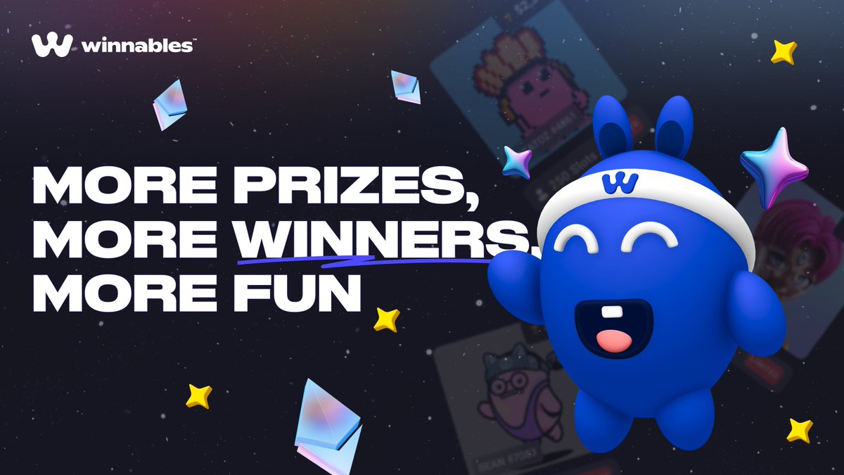 Winnables Launch: More Prizes, More Winners, More Fun! 🚀

Here's a 🧵 on what you can look forward to: