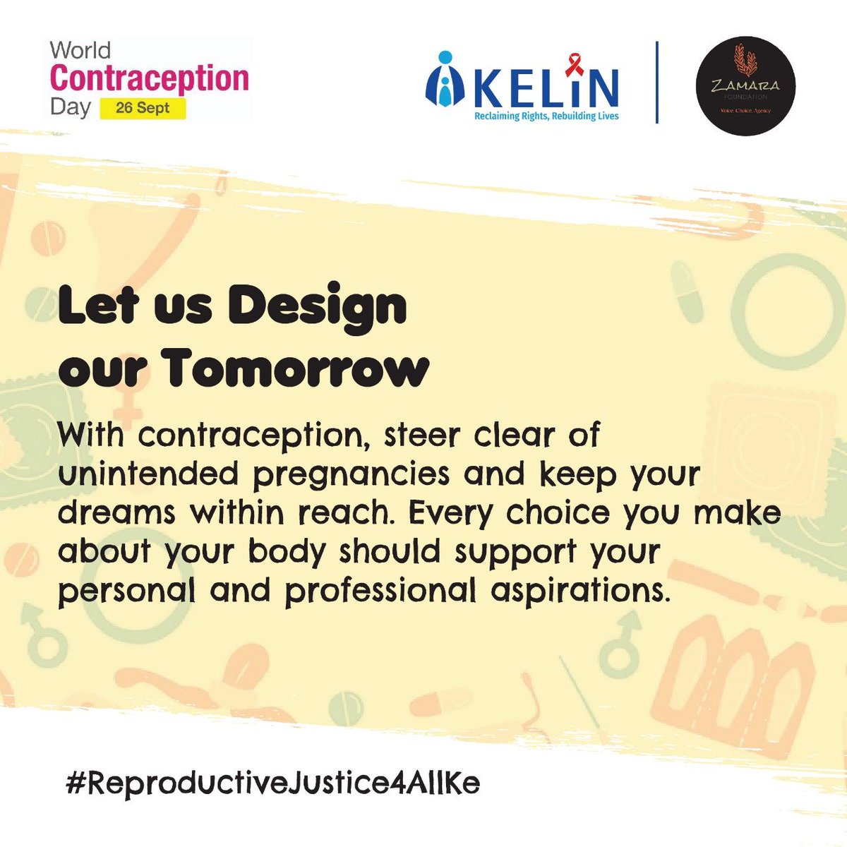 Lydiasiso's tweet photo. With contraception, you can avoid unintended pregnancies and stay focused on your dreams. Every choice about your body should support your goals personally and professionally
#ZamaraVoices
#ReproductiveJustice4All https://t.co/3gc0OVZIXw