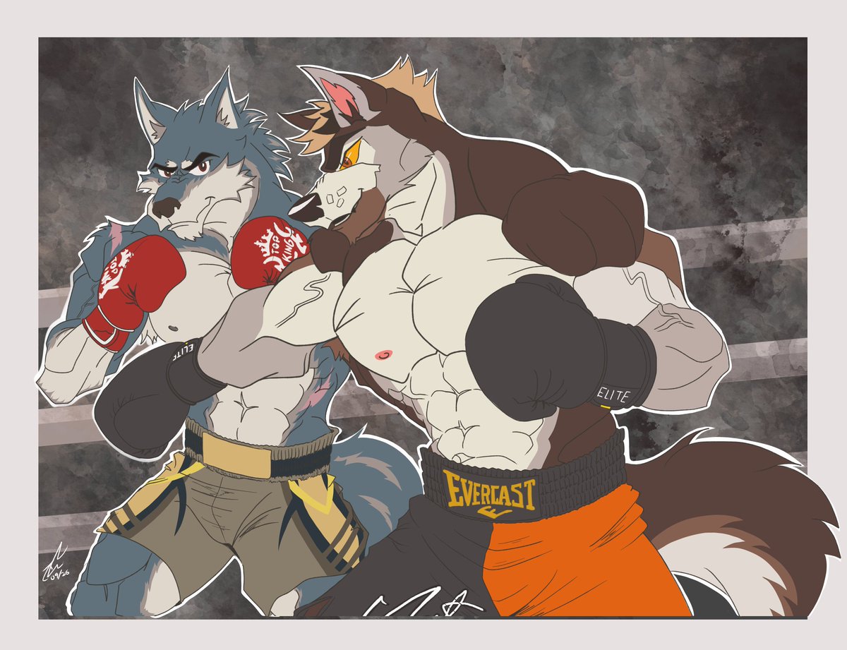 Two alphas duking out in the ring. 

Secret Santa for <a href="/Howeedss/">Howeed</a> featuring his hunky Nathan.