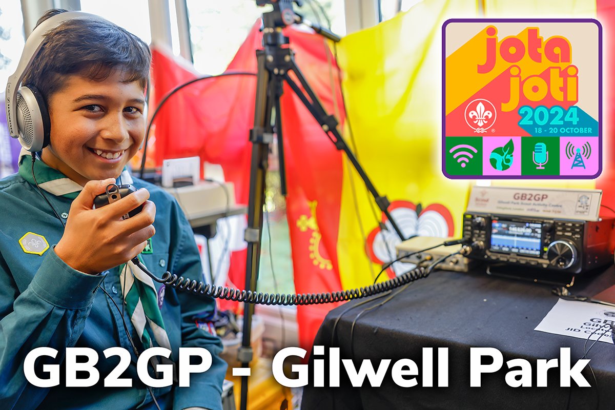 Gilwell Park - GB2GP - join us for JOTA-JOTI this year on the 19/20th October.
If you would like to bring your young people to enjoy a day of technology and adventurous activities at Gilwell Park Scout Activity Centre please book your place here: scouts.cinolla.com/Gilwellpark/co…