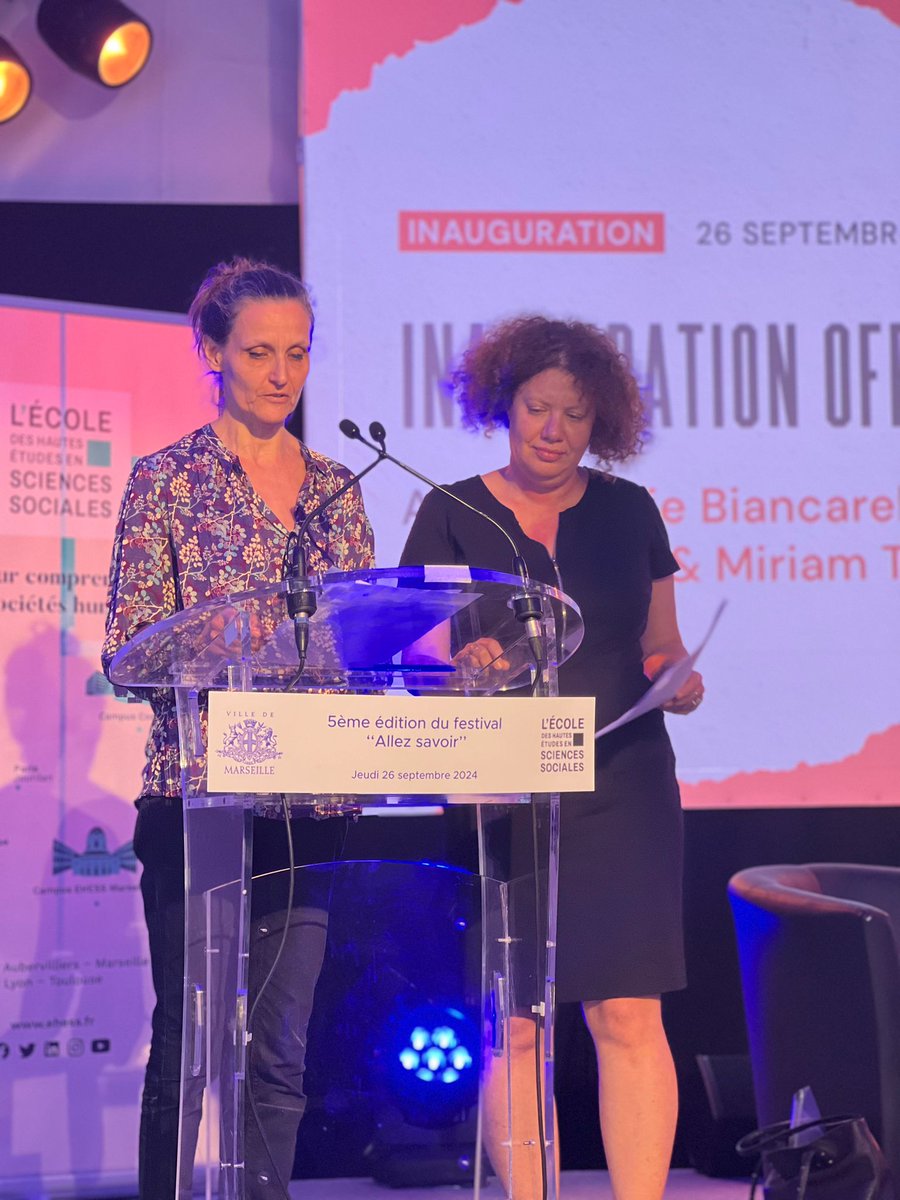 EHESS (@ehess_fr) on Twitter photo #AllezSavoir2024
@huret_romain salue le travail des deux coprésidentes du festival, Liora Israël <a href="/Laboratoire_CMH/">Laboratoire-CMH</a> et Miriam Teschl <a href="/amseaixmars/">AMSE → 🦋 @amseaixmars.bsky.social</a>, aux côtés du comité scientifique.
1/2 #AllezSavoir2024
@huret_romain salue le travail des deux coprésidentes du festival, Liora Israël <a href="/Laboratoire_CMH/">Laboratoire-CMH</a> et Miriam Teschl <a href="/amseaixmars/">AMSE → 🦋 @amseaixmars.bsky.social</a>, aux côtés du comité scientifique.
1/2