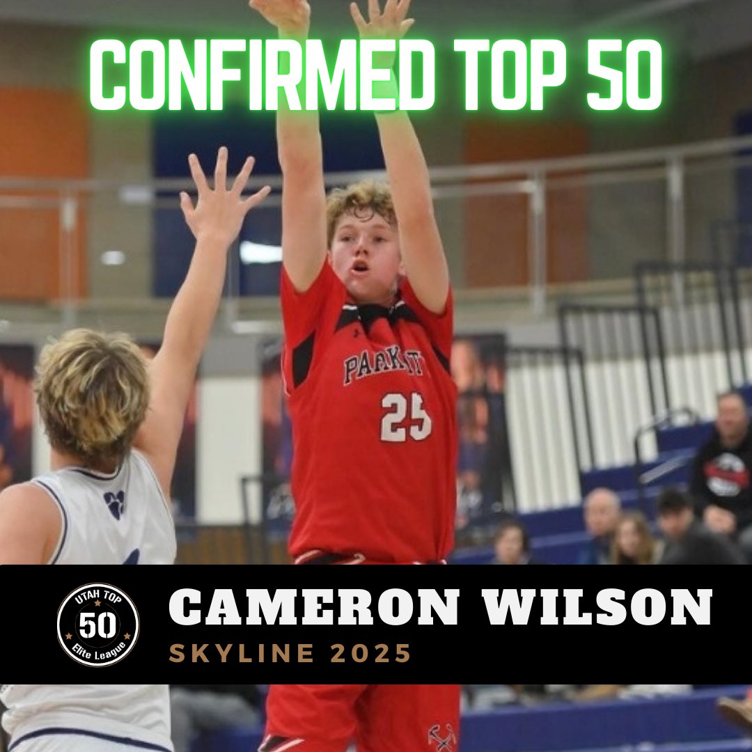 ❎ Cameron Wilson ❎ 2024 Confirmed Utah Top 50 Player 🔥 #utahtop50