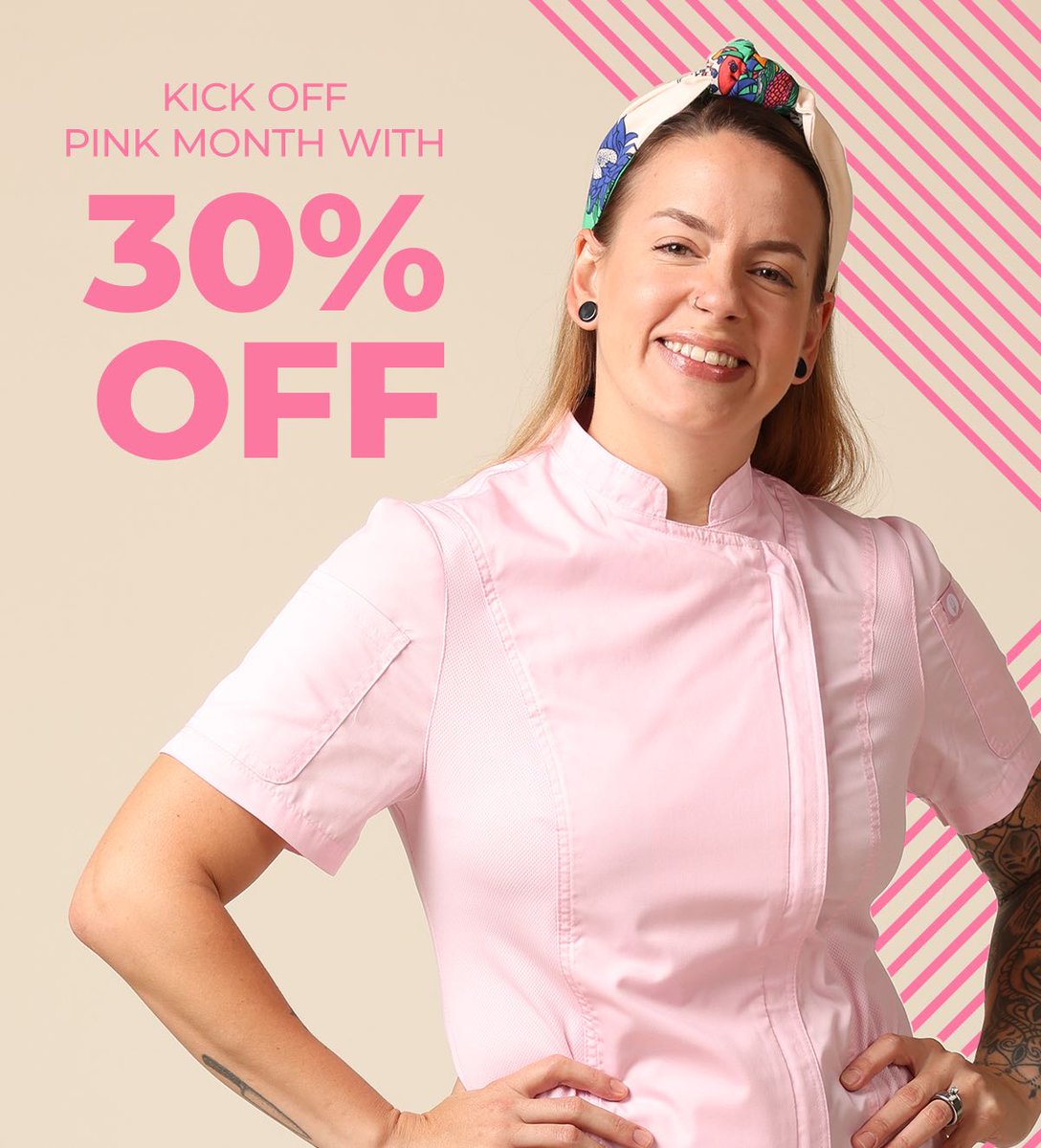ChefWorksNBL's tweet image. Breast Cancer Awareness Month !
Kick off with 30% Discount on our Pink Collection here!
👇
zurl.co/4Qwg 
#Findthefork #Chefworks #Kitchenheroes #Chefwear #Chefclothes