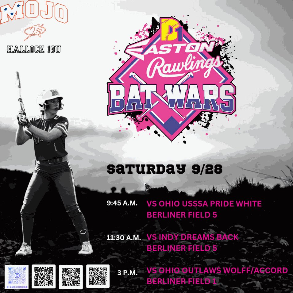 This weekends schedule!
