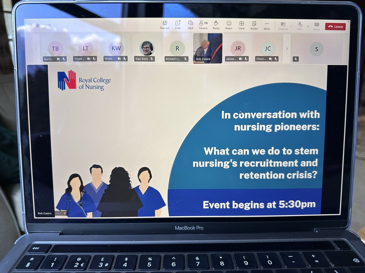 SuzanneT2206's tweet photo. Looking forward to this evenings @RCNScot webinar discussing #nursingretention @juleschurchy  @ProfessorAisha @annemarieraffer https://t.co/OzIL21LWDn