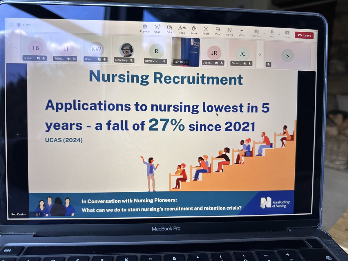 SuzanneT2206's tweet photo. Looking forward to this evenings @RCNScot webinar discussing #nursingretention @juleschurchy  @ProfessorAisha @annemarieraffer https://t.co/OzIL21LWDn