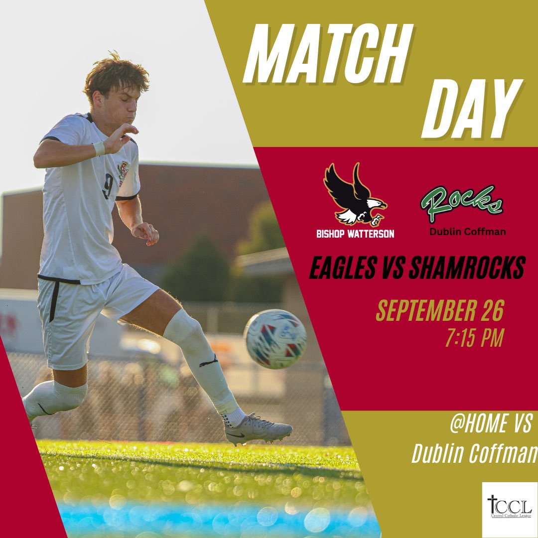 Game Day! 
Let's go⚽️🦅
🗓️9/26/2024
⏰JV 5:30
⏰V 7:15
📍BWHS 
🆚 <a href="/RocksSoccer/">Coffman Boy’s Soccer</a> 
#WE #Watterson