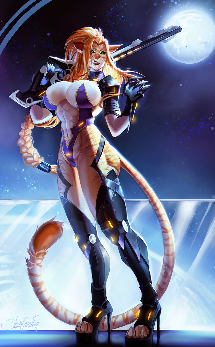 shivawalkerart's tweet photo. Extremely cool Nyakoza for @ayuukuro ✨
Fullbody sketchy comm 
Thank you so much! She is gorgeous! 💜

#StarWars #cathar https://t.co/69JbRfbaHu