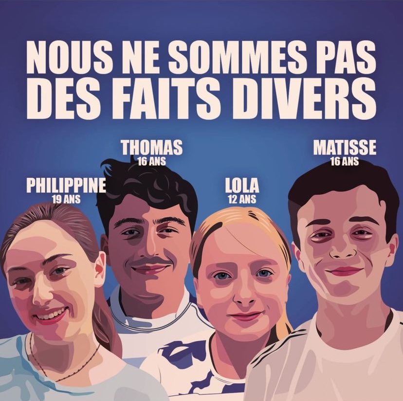 RemBrn's tweet image. Ce ne sont pas des faits divers🙏 

#Philipine #Thomas #Lola #Matisse