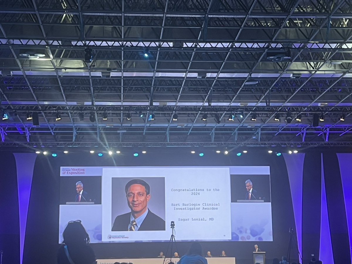 Surbhi Sidana, MD (@surbhisidanamd) on Twitter photo Congratulations <a href="/SagarLonialMD/">Sagar Lonial MD</a> on the richly deserved Bart Barlogie Award! You are an inspiration! #IMS2024 Congratulations <a href="/SagarLonialMD/">Sagar Lonial MD</a> on the richly deserved Bart Barlogie Award! You are an inspiration! #IMS2024