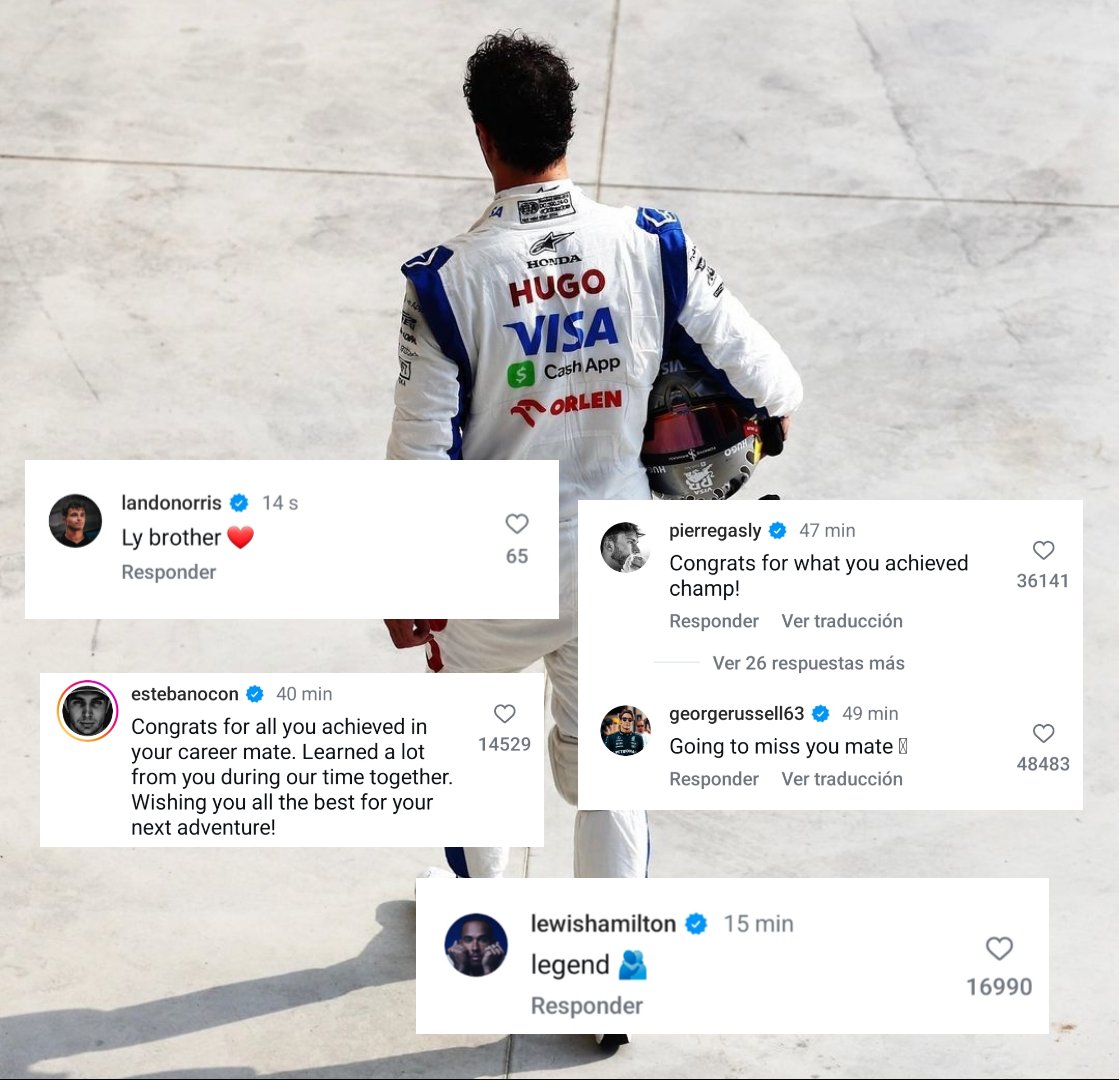 lilisdsigns's tweet photo. drivers comments under daniel's post 💔 https://t.co/N8UX8qYnKJ
