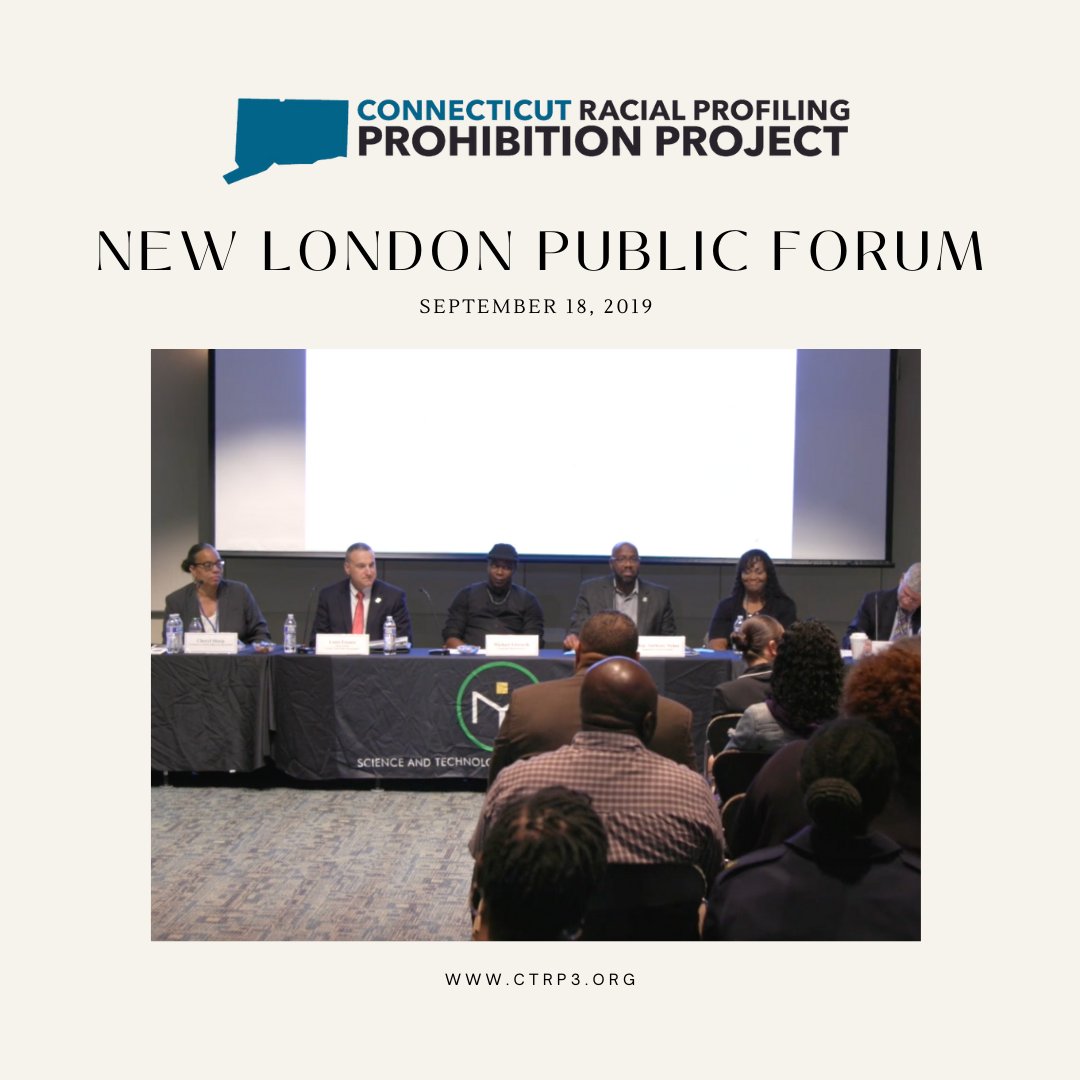 Connecticut Racial Profiling Prohibition Project (@ctrp_3) on Twitter photo Public forums are essential to the success of the CTRP3 model.
On this day, New London, CT hosted our public forum.
<a href="/IMRP/">UConn IMRP</a> <a href="/UConnSPP/">UConn School of Public Policy</a>
#CTRP3 #RacialProfiling #IMRP #PublicPolicy Public forums are essential to the success of the CTRP3 model.
On this day, New London, CT hosted our public forum.
<a href="/IMRP/">UConn IMRP</a> <a href="/UConnSPP/">UConn School of Public Policy</a>
#CTRP3 #RacialProfiling #IMRP #PublicPolicy