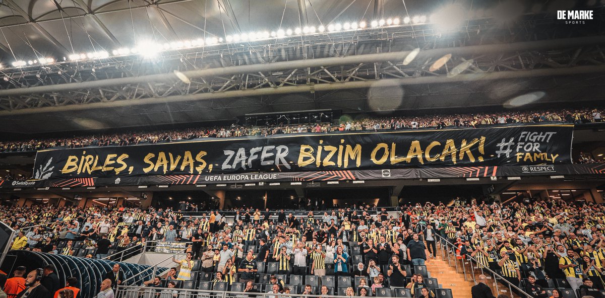 demarkesports's tweet photo. Union SG maçı öncesinde Ülker Stadyumu'nda açılan pankart https://t.co/uqmrTCVNsb