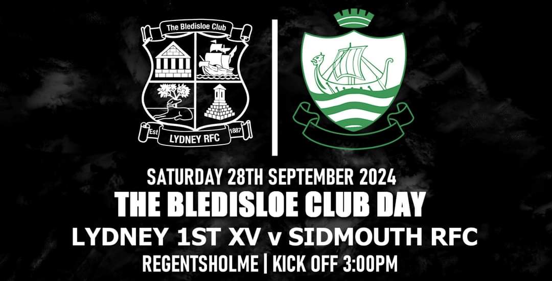 lydney_rfc's tweet image. Saturday 28th September 2024 

CELEBRATING BLEDISLOE CUP DAY 
AT THE 
BLEDISLOE CLUB LYDNEY RFC®

Join us at Regentsholme on Saturday 28th September 
to celebrate the Bledisloe Cup.
Lydney vs @SidmouthRFC
Home | K.O 3pm 
#Driveonlyd #TheBledisloeClub