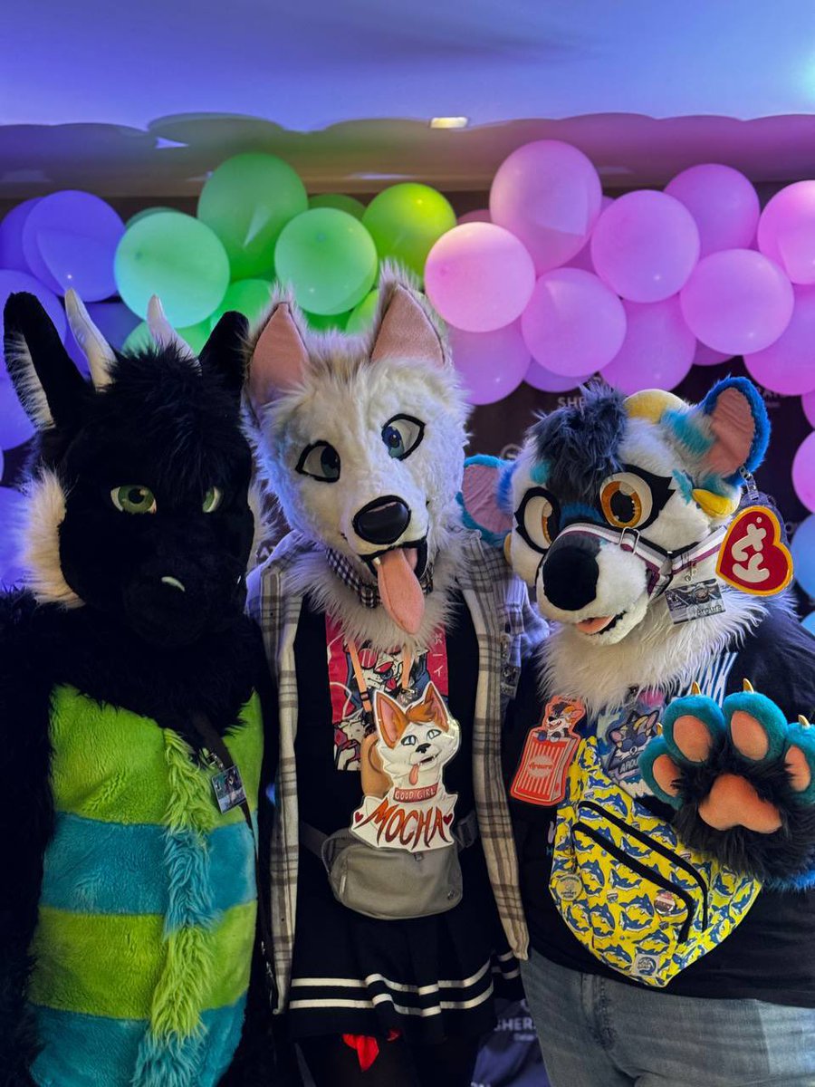 mochaPupStar's tweet photo. remembering TFF24 with my best fluffs! 💗
#TexasFurryFiesta #TFF24 #furry #fursuit https://t.co/8toa7EJTaW