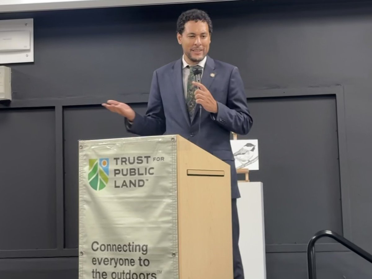 Thrilled to inaugurate our beautifully renovated school yard today! This project is the result of years of advocacy, community input, &amp; partnerships with <a href="/nycdistrict1/">Councilmember Christopher Marte</a> , @funds4publicland, and funders like <a href="/Nike/">Nike</a>. Excited to see our students thrive in this new eco-friendly space!
