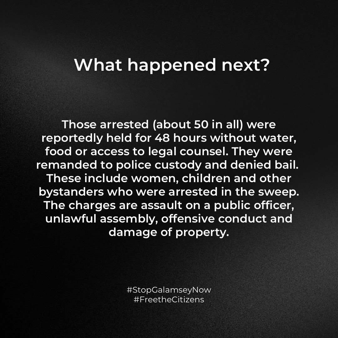 For those who are not aware, this is what is happening in Ghana! 
#FreeTheCitzens