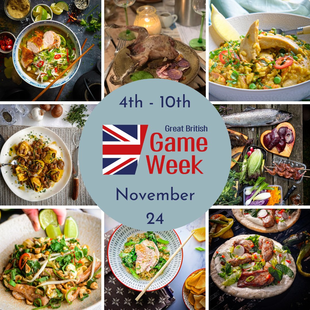 BackBritishGame's tweet photo. @LetsEatWild is delighted to announce this year's dates for the annual #GreatBritishGameWeek celebration - 4th-10th November 2024 - and is calling everyone to save the date, get behind the celebration and introduce new people to all that is great about local British game meat. https://t.co/s1D4k4bcK8