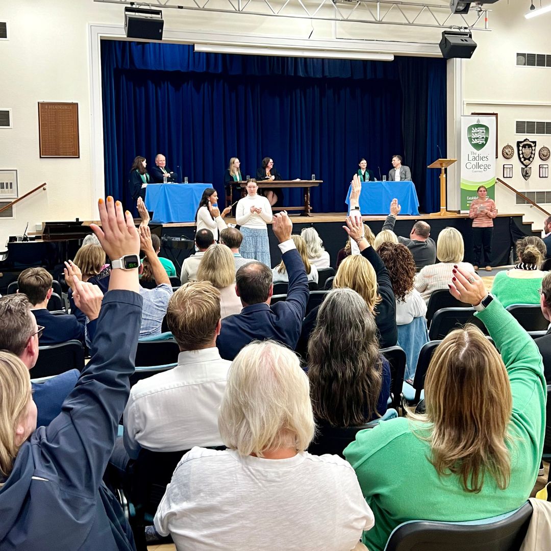 On Monday evening, the College hosted our third Big Debate. Tom Fletcher (<a href="/TFletcher/">Tom Fletcher</a>) and Eva argued for a global focus, while Sir Richard Collas and Abi prioritised local needs. The Opposition won in a close match. Huge thanks to our brilliant debaters and guest panel! #tlcgsy