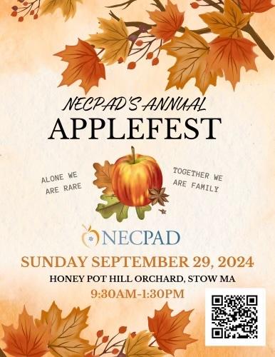 Last call to register! NECPAD's Apple Fest is this Sunday! Come pick some apples, enjoy some low-protein apple cider doughnuts and caramel apples, join us on a hay ride and take part in all the fun! 

Register today at necpad.org!