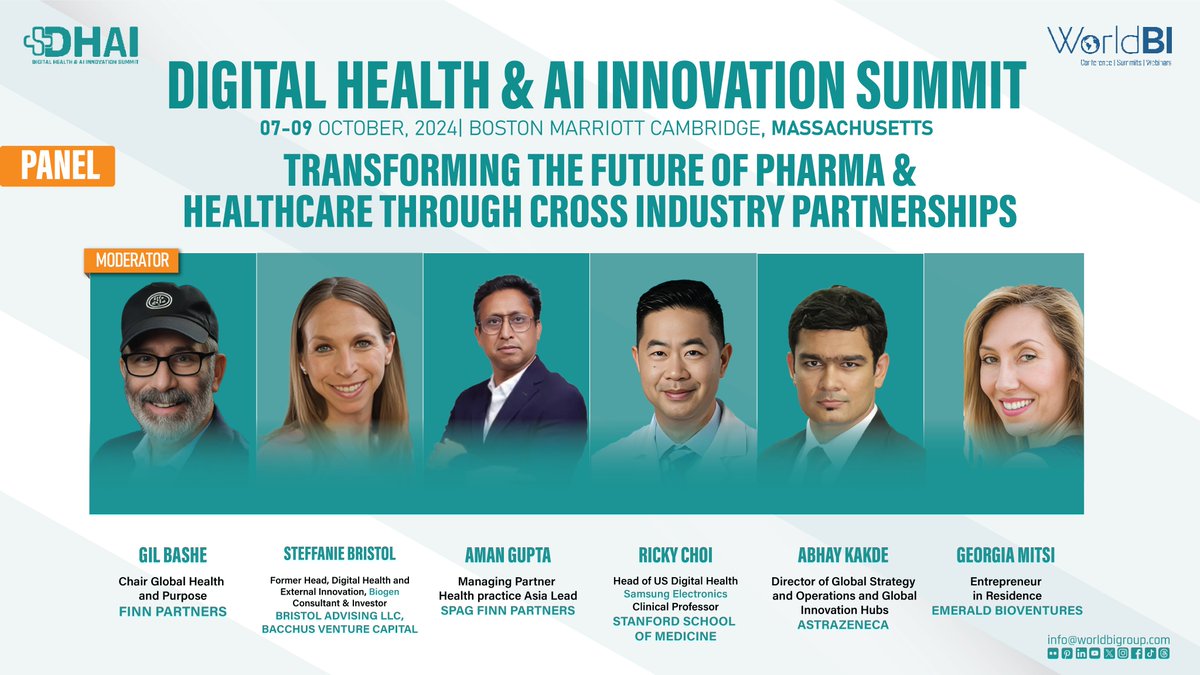 It's a privilege to amplify colleagues' voices, aligning innovation with implementation! The Digital Health &amp; AI Innovation Summit (#DHAI24) - Boston—Oct. 7-9—is where knowledge shared is applied! #AI is more than data applied—it's augmented implementation to elevate human