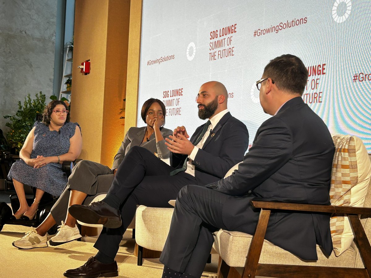 Young people are often considered second class citizens. It’s normal for students to be poor- but it shouldn’t be <a href="/KenzaOccansey/">Kenza Occansey</a> tells <a href="/gzeromedia/">GZERO Media</a> ‘s <a href="/TonyMaciulis/">Tony Maciulis</a> at the #UN #SDGLounge 
#GrowingSolutions