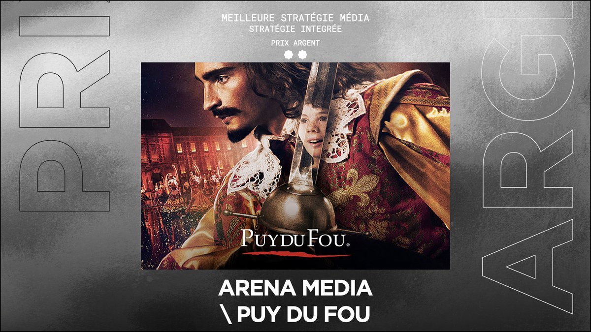 Strategies (@strategies) on Twitter photo L’#ARGENT Stratégie intégrée revient à <a href="/ArenaMediaFr/">Arena Media France</a> pour la campagne pour <a href="/PuyduFou/">Puy du Fou</a> #gpstrat L’#ARGENT Stratégie intégrée revient à <a href="/ArenaMediaFr/">Arena Media France</a> pour la campagne pour <a href="/PuyduFou/">Puy du Fou</a> #gpstrat