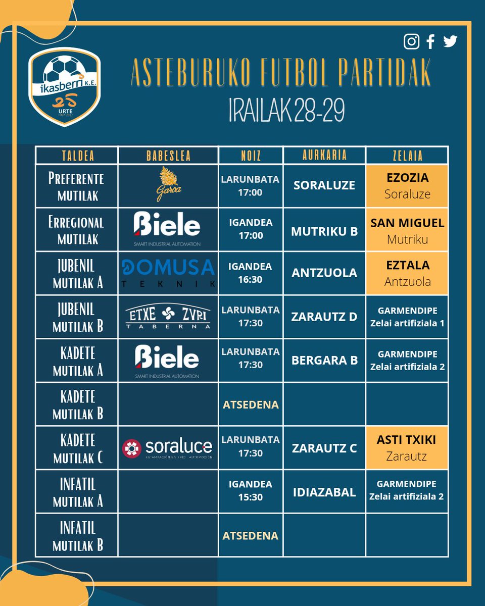 | ASTEBURUKO PARTIDAK
