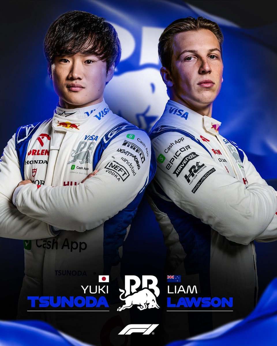 Formula 1 (@f1) on Twitter photo RB's line-up for the remainder of the season 🏁
#F1 <a href="/visacashapprb/">Visa Cash App Racing Bulls F1 Team</a> RB's line-up for the remainder of the season 🏁
#F1 <a href="/visacashapprb/">Visa Cash App Racing Bulls F1 Team</a>