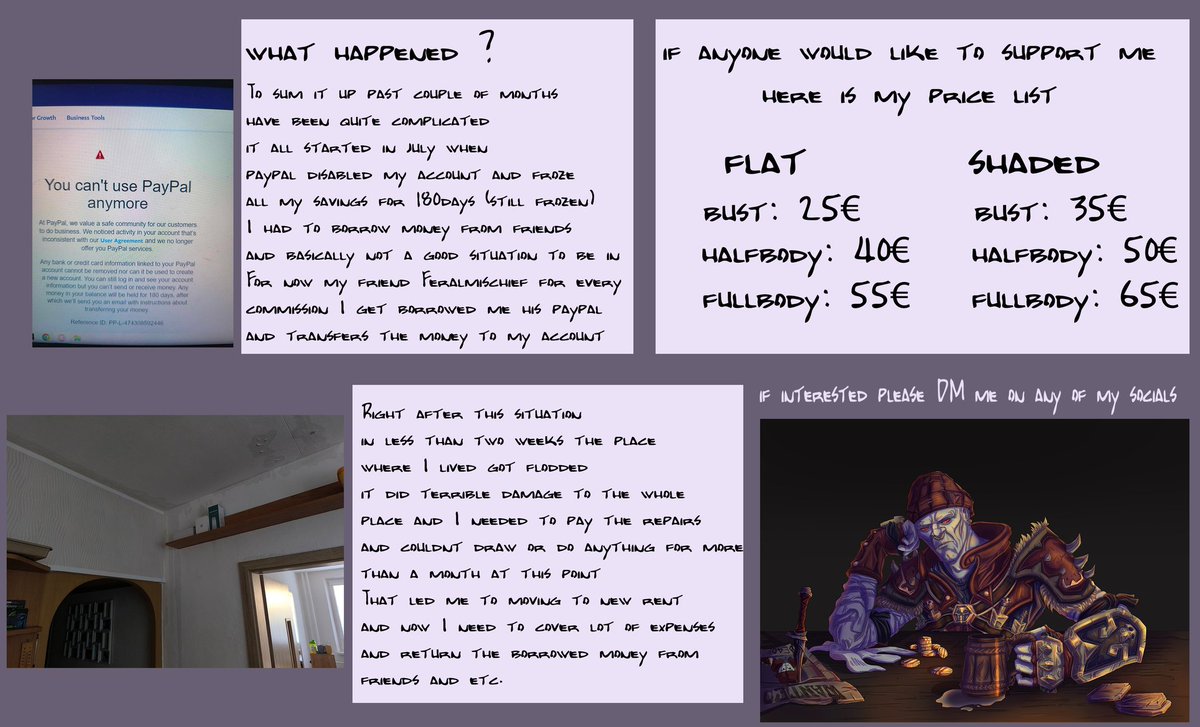 Emergency C0mmissi0ns!
Hey hey my beautiful sunflowers 
life got me cornered so here we are
All RT's , likes and comments are deeply apprecieated  💜💜
.
#warcraft #warcraftart #worldofwarcraft #dracthyr #worgen