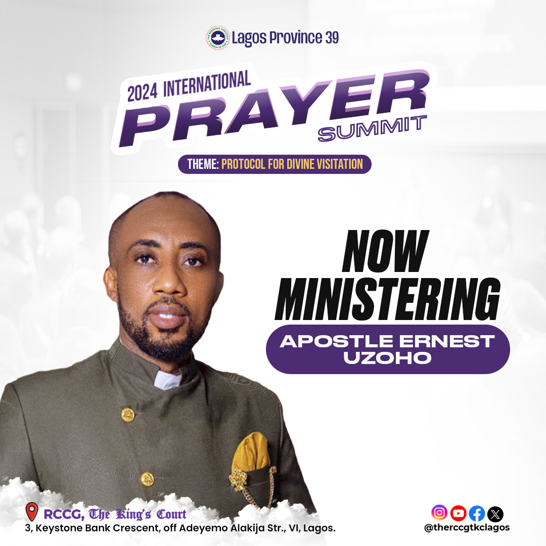 therccgtkclagos's tweet image. Join Apostle Ernest live now as he takes the stage ready to be used by the Holy Spirit to bring to us the wisdom of God on the theme Protocol for Divine Visitation.

#rccgtkclagos #prayersummit #ips #divinevisitation #ips2024