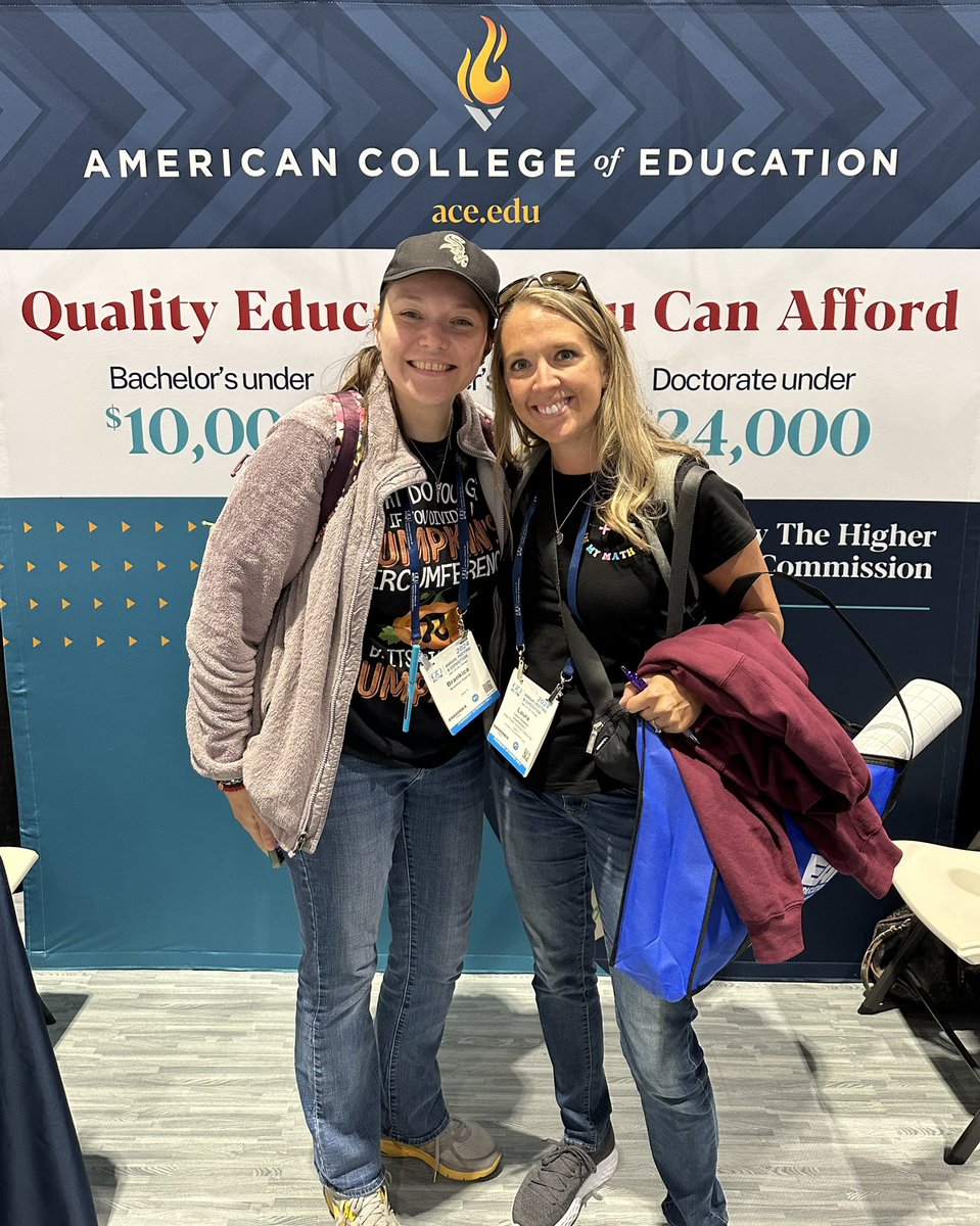 TJDavisACE's tweet image. ALUMNI, ALUMNI, ALUMNI………. All M.Ed. graduates in C&amp;amp;I or Ed. Leadership! Thank you for the phenomenal testimonials you all gave about your experiences at @ACEedu. One thing is for sure, this year’s @NCTM is jumping with ACE Alum! #ACEAlumni🔥 #NCTMCHI24🧑‍🏫🧮👩🏾‍🏫 @Ace_SNordstrom