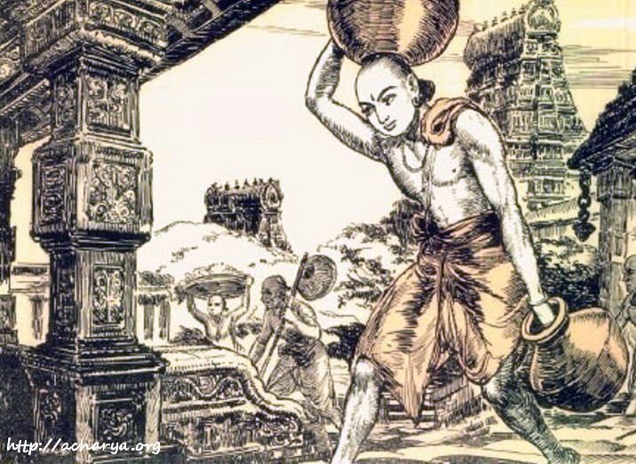 Srivaishnava's tweet photo. An artist's rendering of Swami Ramanujar bringing water from saalai kinaru to Kanchipuram Varadaraja Perumal Temple for thirumanjanam
🙏 https://t.co/wYAHab9sVN