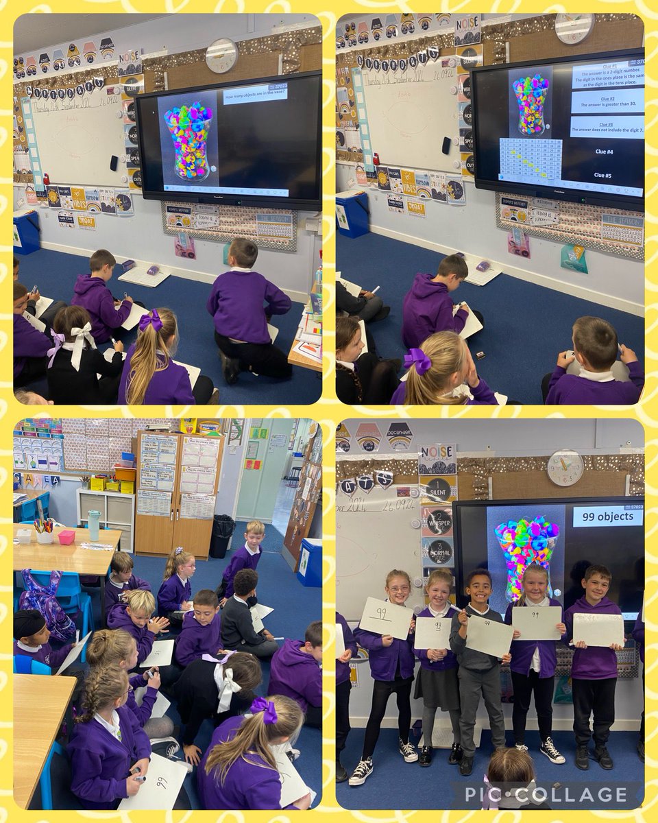 glebeps's tweet photo. P4C & P4M took part in maths blether stations as well as Esti Mysteries as part of our @mathsweekscot activities. We discussed how maths is used in real-life situations & jobs. We used our estimation skills and number knowledge to estimate. #MathsWeekScotland #OracyinMaths https://t.co/LUfj8BFI6D