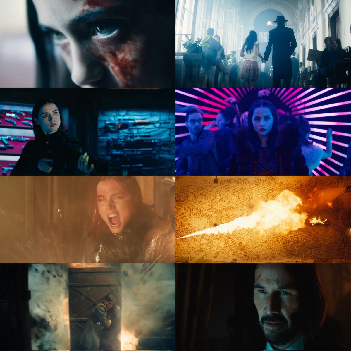 varunThe109's tweet photo. This is called an action cinema trailer. #Ballerina's trailer is badass, with unexpected elements and mind-blowing glimpses of action. #AnadeArmas looks Totally Fire🔥 in her character, and our Baba Yaga at the end of the trailer is just phenomenal. I'm Hell excited for this film https://t.co/rU1lQN2fsS