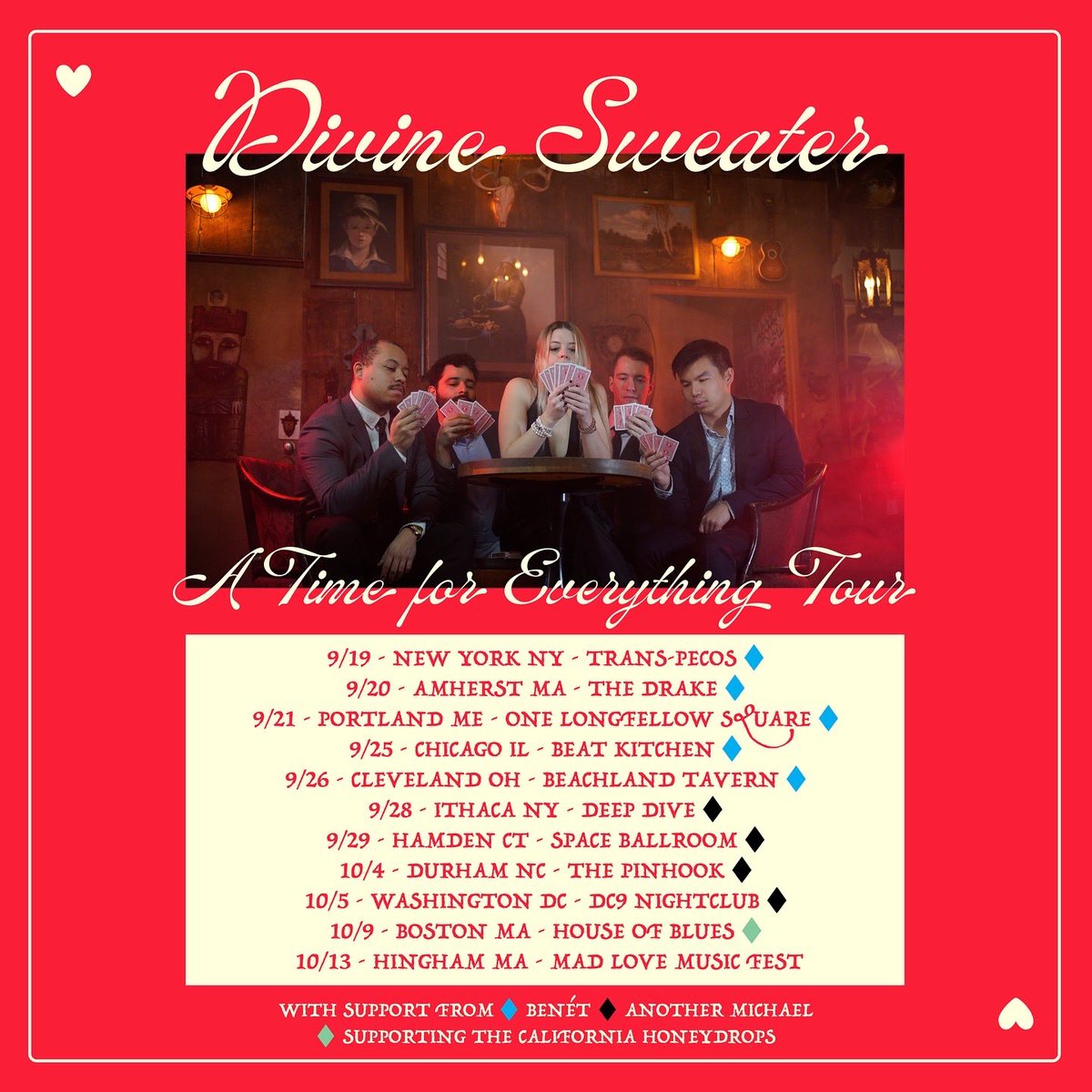 Divine Sweater (@divinesweater) on Twitter photo Tour continues tonight in Cleveland at <a href="/BeachlandCLE/">Beachland Ballroom and Tavern</a> !! Hope to see you at a show :)
All tix at divinesweater.com Tour continues tonight in Cleveland at <a href="/BeachlandCLE/">Beachland Ballroom and Tavern</a> !! Hope to see you at a show :)
All tix at divinesweater.com